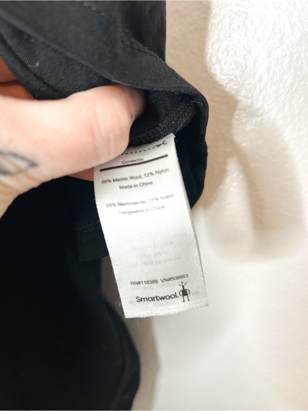 Smartwool Mens Classic AlI Season Merino Base Layer Long Sleeve Crew Black M - Picture 6 of 7
